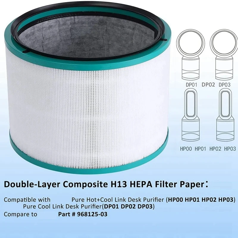 Replacement HEPA Filter Compatible For Dyson DP01 DP02 DP03 HP00 HP01 HP02 HP03 Air Purifier Accessories