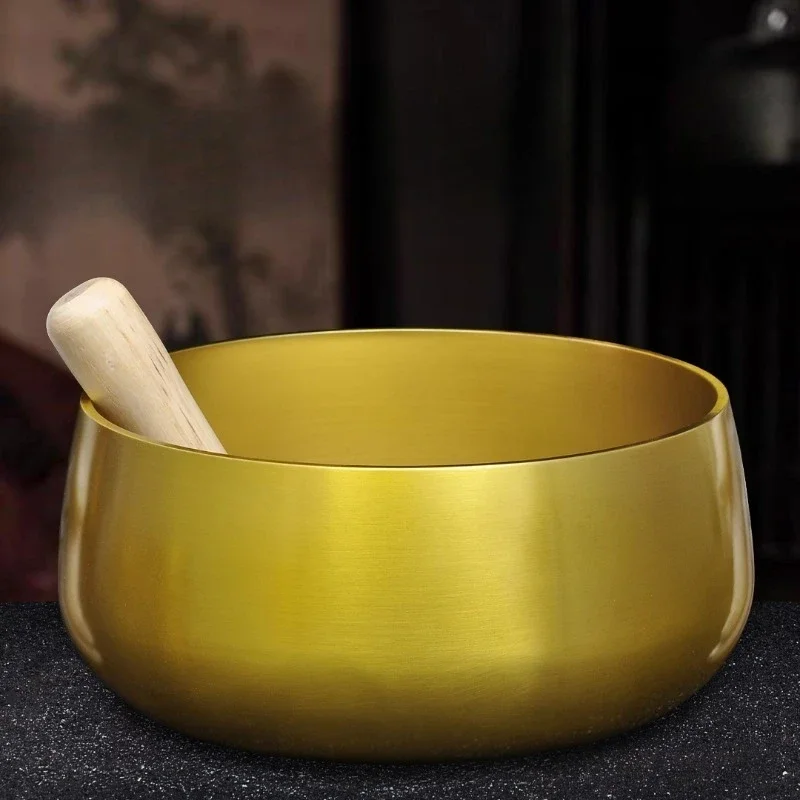 Brass bronze chime magic tool, copper exhausted meditation healing bowl bronze chime