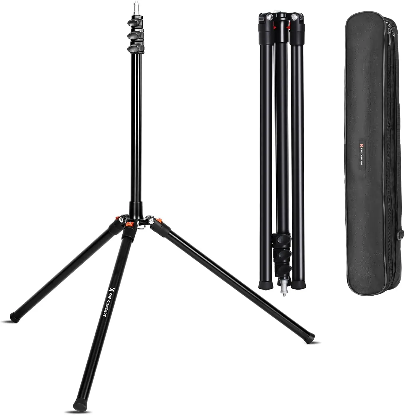 

86.6 inch Aluminum Light Stand with Bag, Photography Tripod for Softbox Flash Strobe Reflector Umbrella