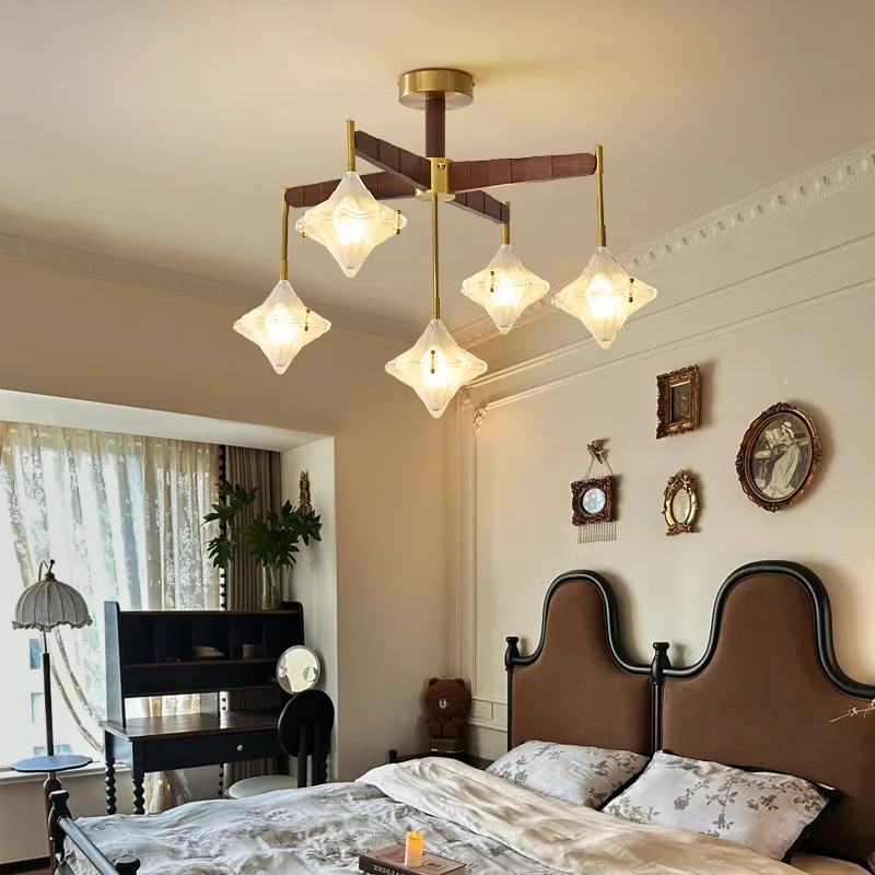 French medieval style light luxury creative star living room chandelier cream style designer high-end dining room bedroom