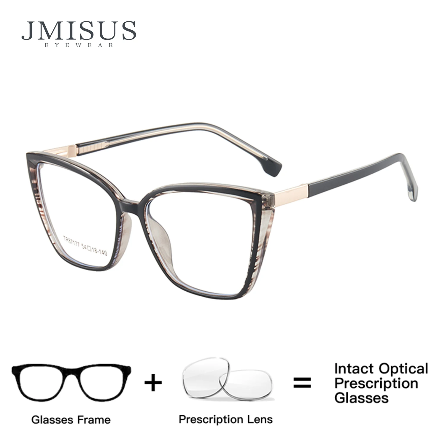 

JMISUS Fashion Cateye Acetate Prescription Glasses Women Anti Blue Light/Photochromic Eyewear Butterfly Optical Eyeglasses