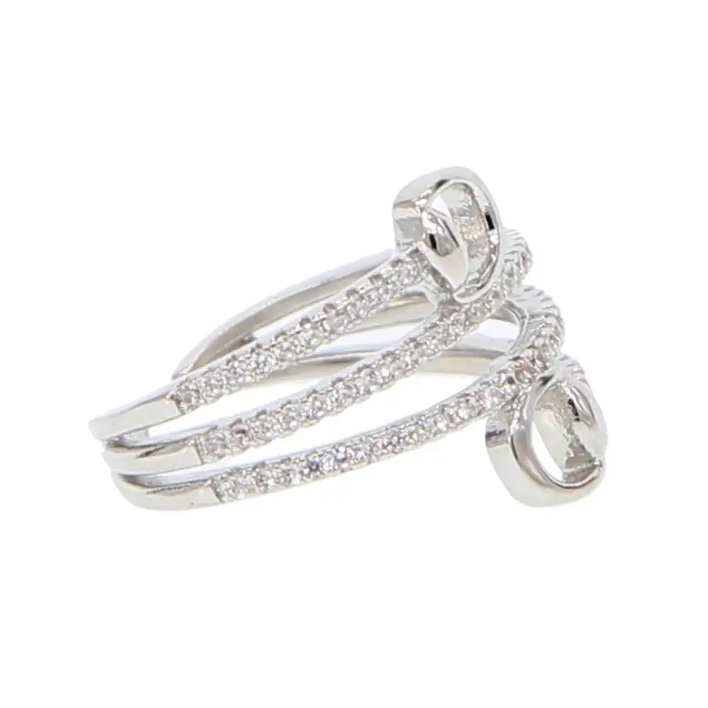 2026 New Sparking Bling Open Size Charm Delicate Micro Pave Cz Horse Love Snaffle Bit Ring Women Jewelry