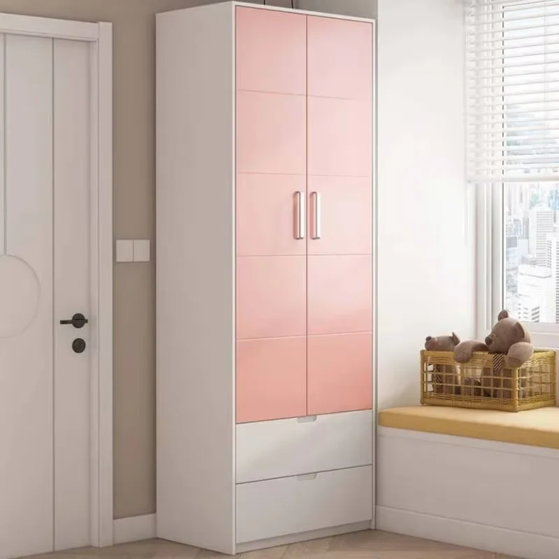 White Children Wardrobe Luxury Modern Aesthetic Storage Bedroom Closet Armable Hotel Wooden Clothes Penderie Wardrobes Furniture