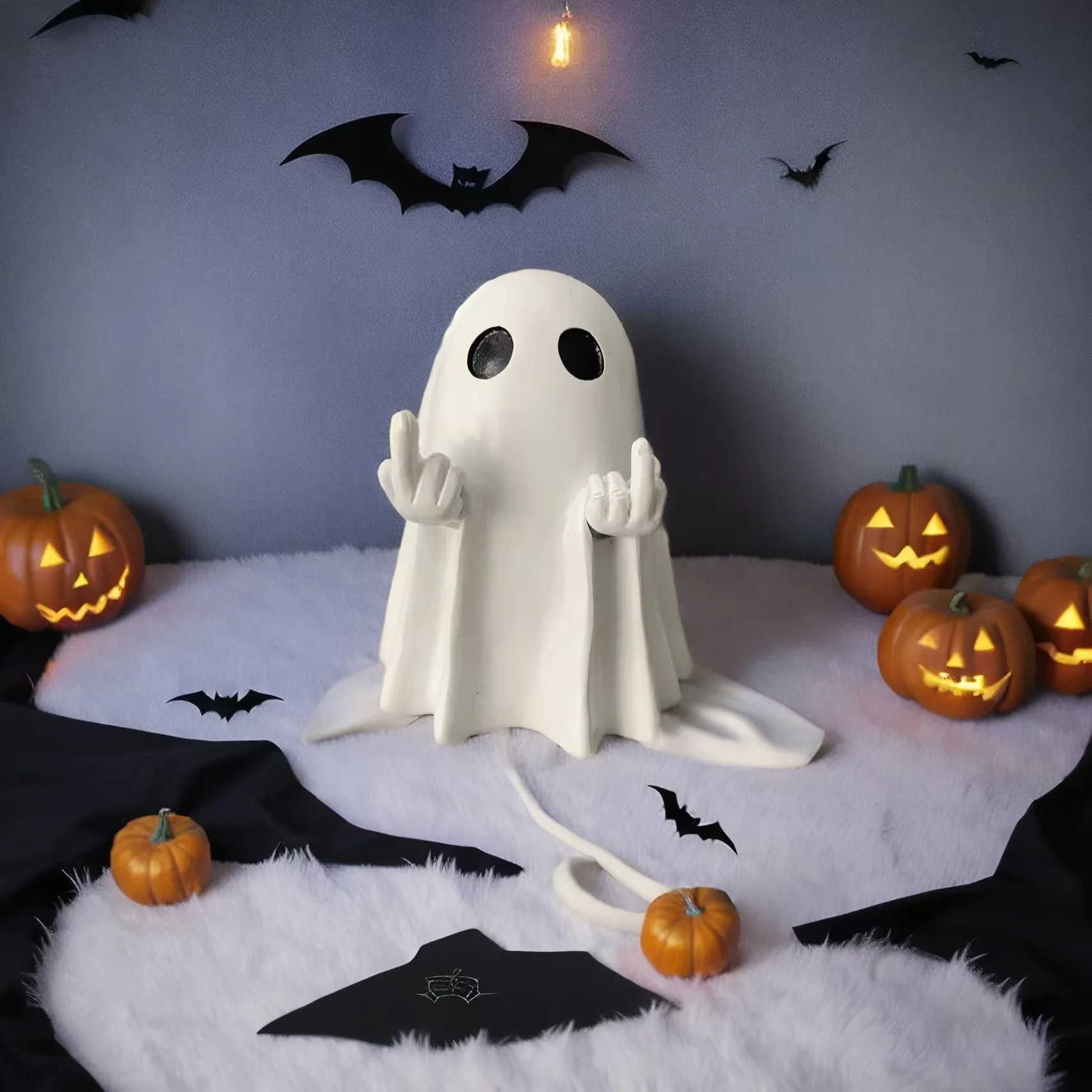 Multi Functional Ghost Statues Cute Ghosts Small Horror Ghosts Halloween Home Decorations Coffee Table Centerpieces Shelf