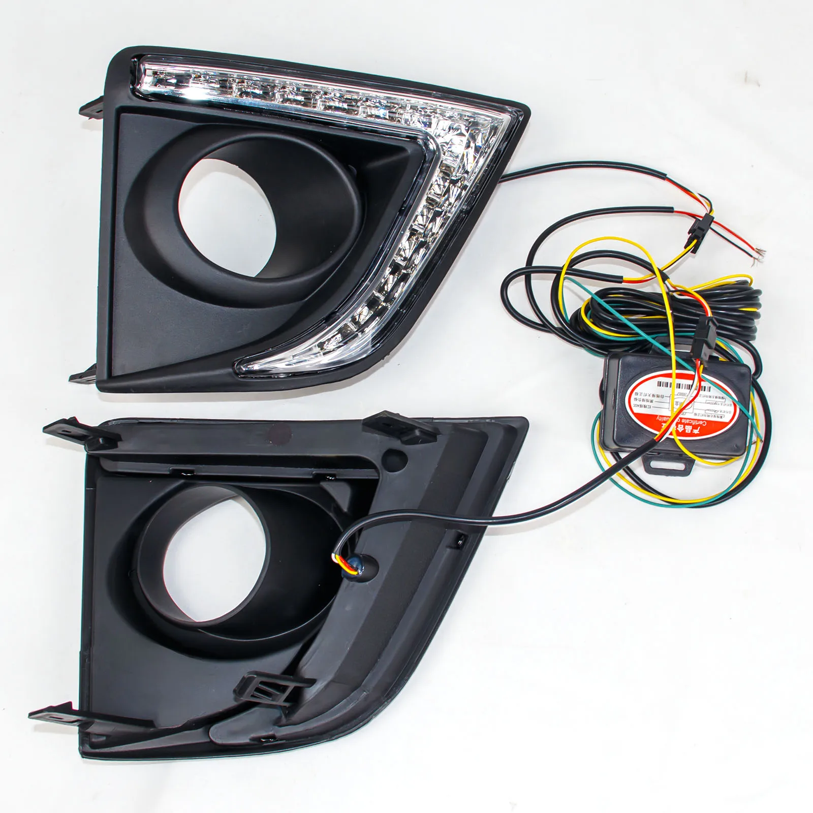 For Toyota Corolla Altis 2014-2016 Led Daytime Running Light Dymanic Turn Signal Front Fog Lamp Exterior Accessories