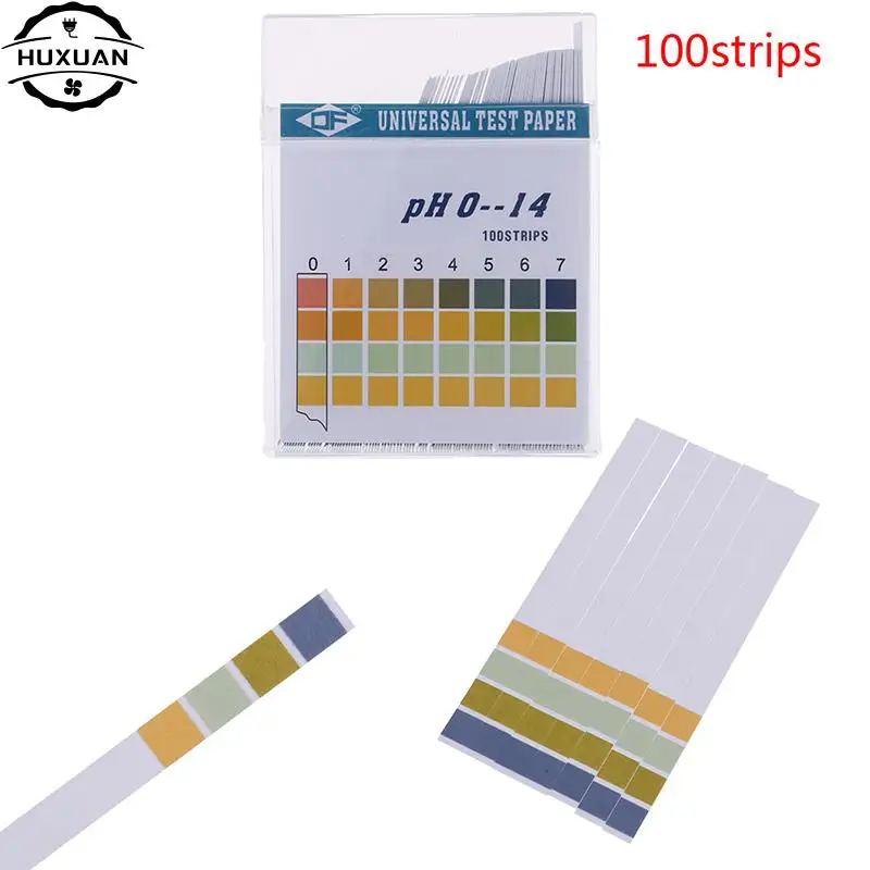 100Pcs 0-14 PH Test Strips Litmus Paper For Water Saliva Soil Aquariums PH Tester Universal Alkaline Acid Indicator Paper