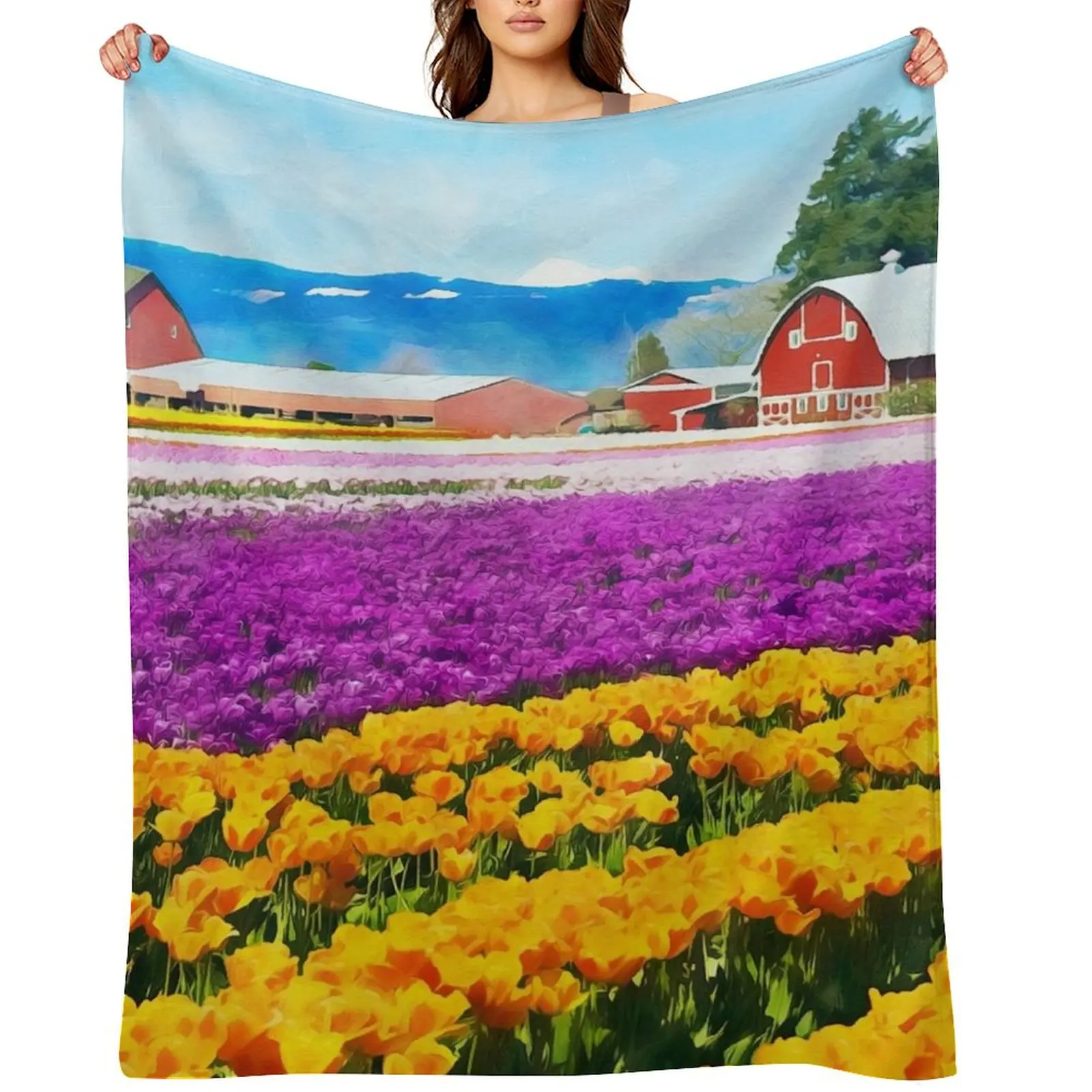 

Skagit Valley Throw Blanket Retros Decorative Sofas Moving christmas decoration Blankets