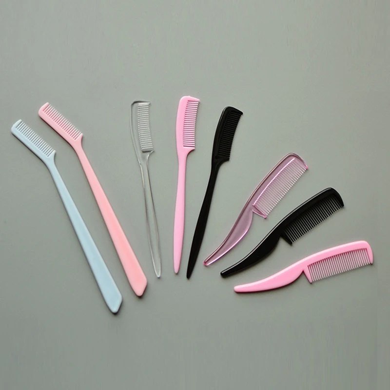 10pcs Eyebrow Comb Brush Eyelash Combs Eyelashes Brushes Mascara Wands Makeup Comb Supplies Of Lash Extension