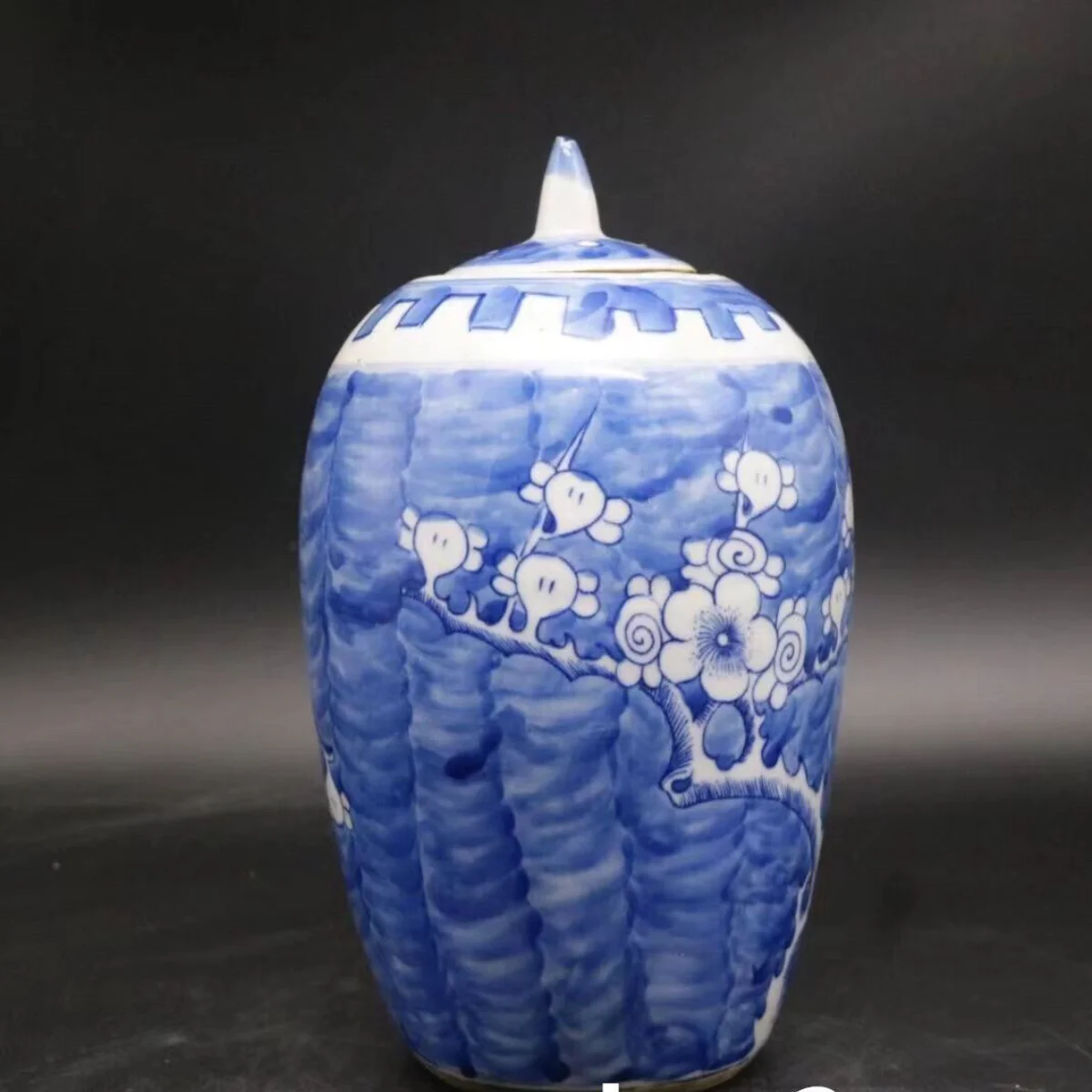 Exquisite Chinese porcelain Blue and white porcelain pot with plum blossom jar