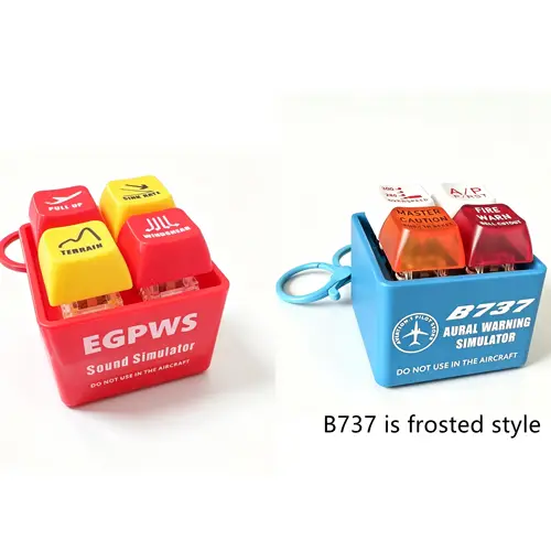 Genuine Boeing 737 Airbus A320 EGPWS Warning Sound Simulator Warns  Commercial Aircraft Route Pilot Crew Car Keychain - Image 14