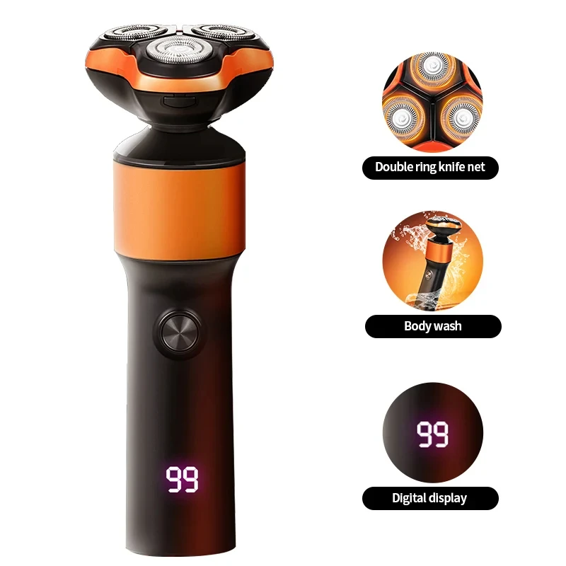 

2026 New Model5-in-1 Electric Shaver for Facial Hair Rval & Full Body Wash 3-ade Head with Digital Display USB Charging for