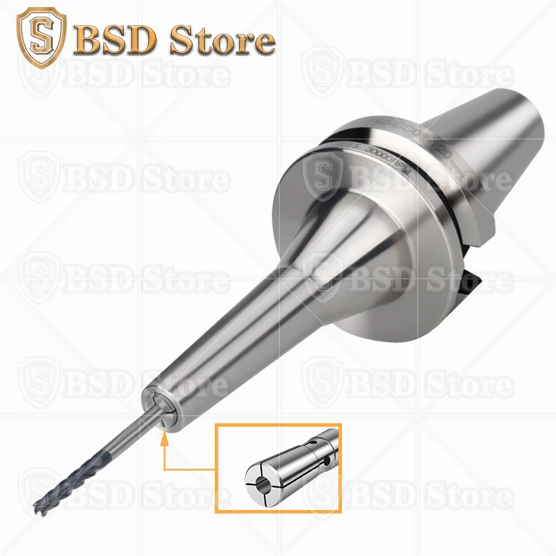 BSD High precision 0.001 BT30 BT40 BT50 DC4 DC6 DC8 DC12 rear pull type high-speed tool holder chuck seismic cutting stability