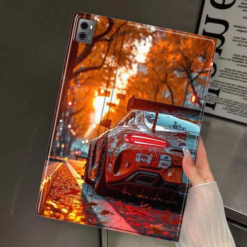 Sunset Reflected Sports Car For Lenovo Xiaoxin Tab Pad K10 K11 Y700 P11 3rd GT Pro Plus Gen Tablet Case Gift Cover