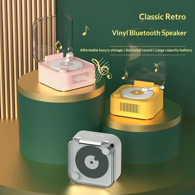 Cute Retro Bluetooth Speaker for Outdoor Home Use Portable Nice-looking Bluetooth Speaker Creative Speaker