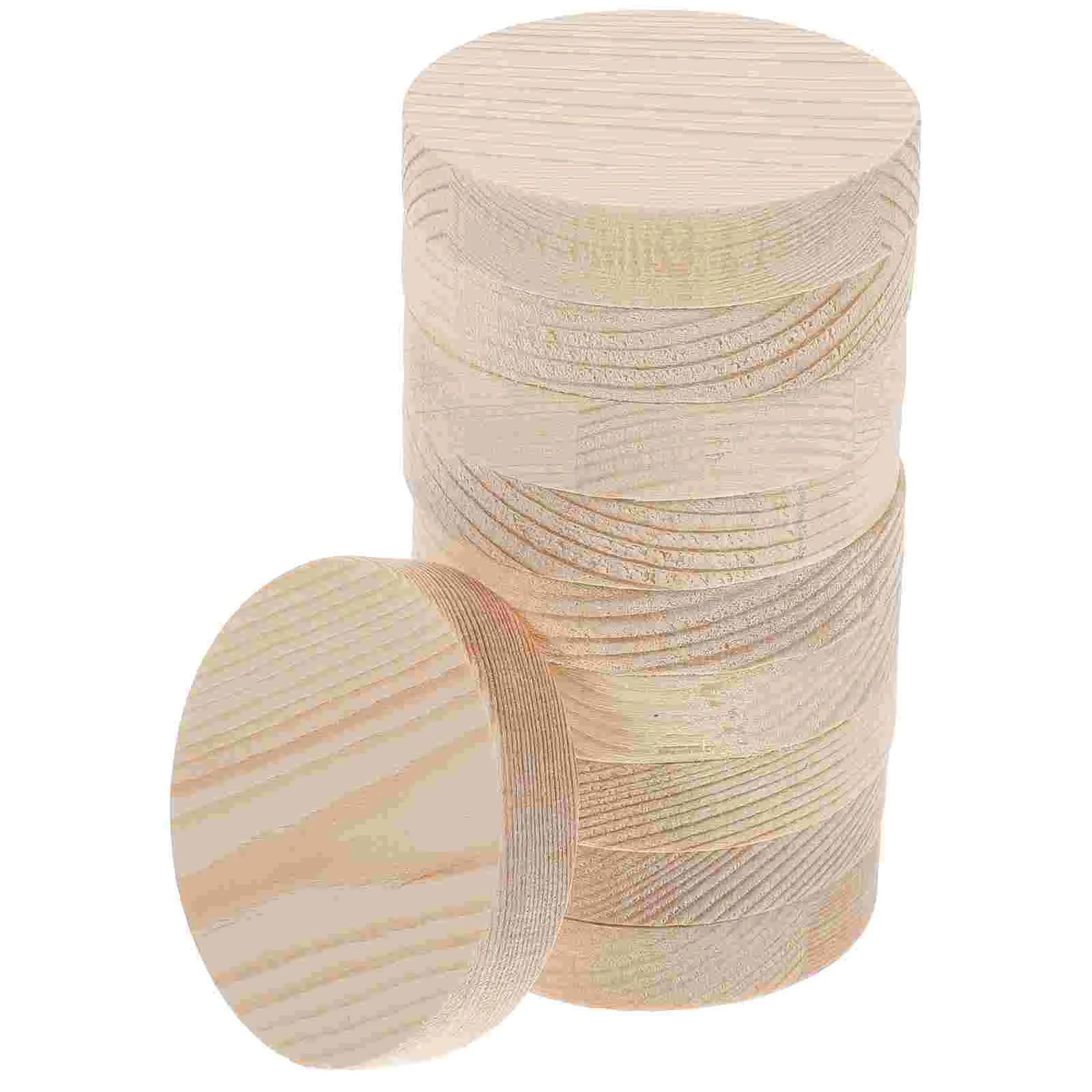 

10 PCS Wood Ornaments Wooden Slices for DIY Projects Painting Hand Hubs Chip Chips Crafts Kids
