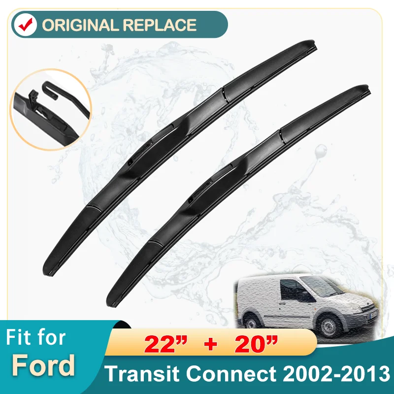 

Car Wiper Blade Window Windscreen Windshield Wipers Blades Arm Auto Accessories For Ford Transit Connect 22''+20'' 2002-2013