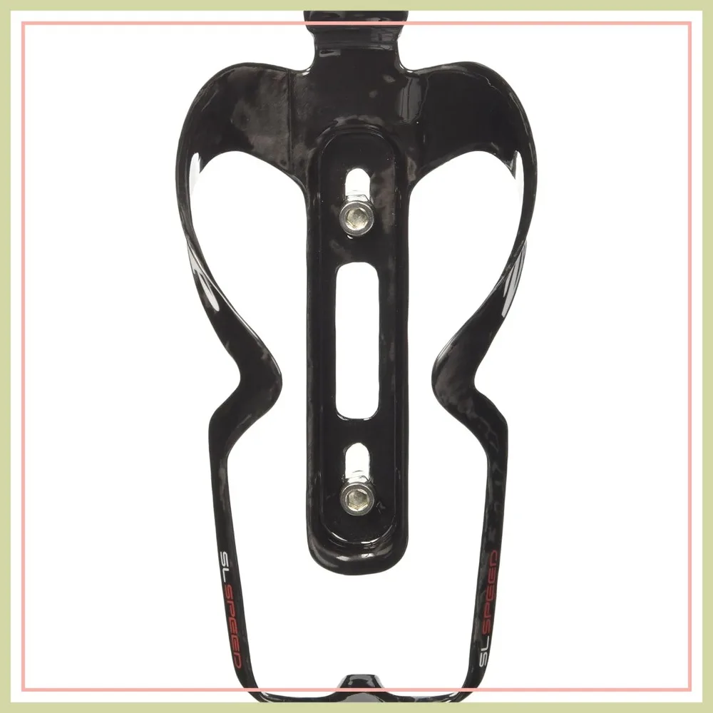 

Carbon Fiber Water Bottle Cage: SLSpeed, Lightweight, Secure Hold, Black