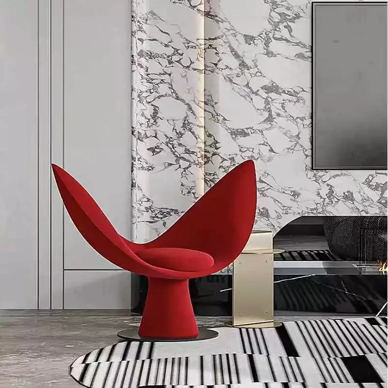 Creative single whale tail modeling love chair living room balcony reception lazy heart sofa chair