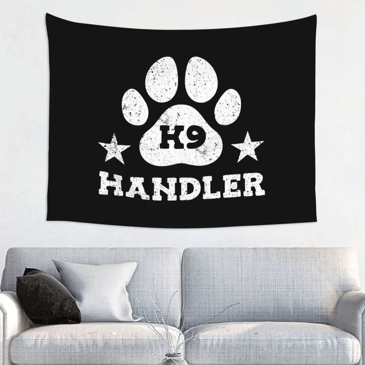 K9 Unit Police Dog Tapestry Wall Hanging for Bedroom Custom Hippie Tapestries Room Decor