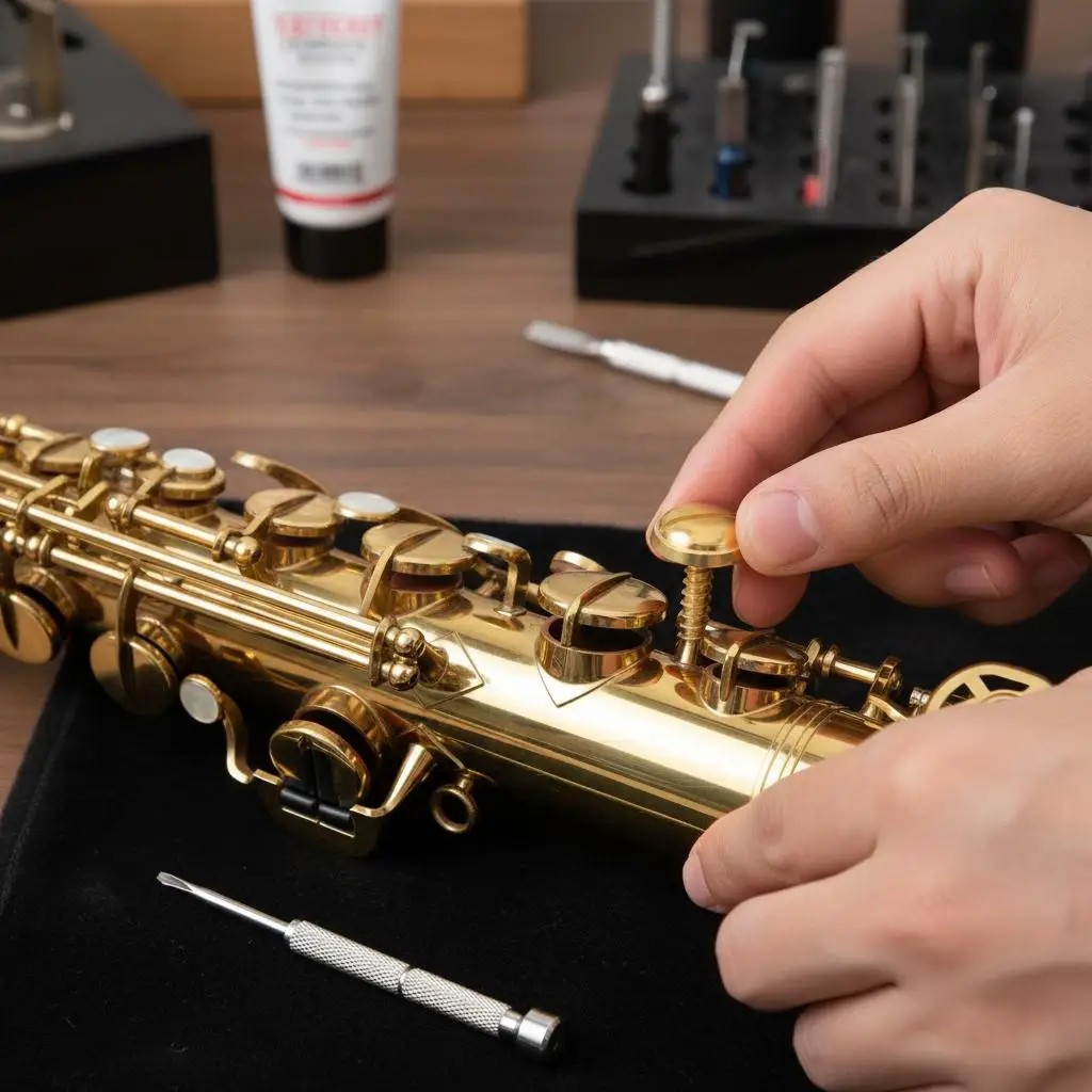 

2pcs Saxophone Rest Saxophone Thumb Rest Screw Replacement Screw Metal Tightening Screws For Alto Tenor Soprano Repair Kit