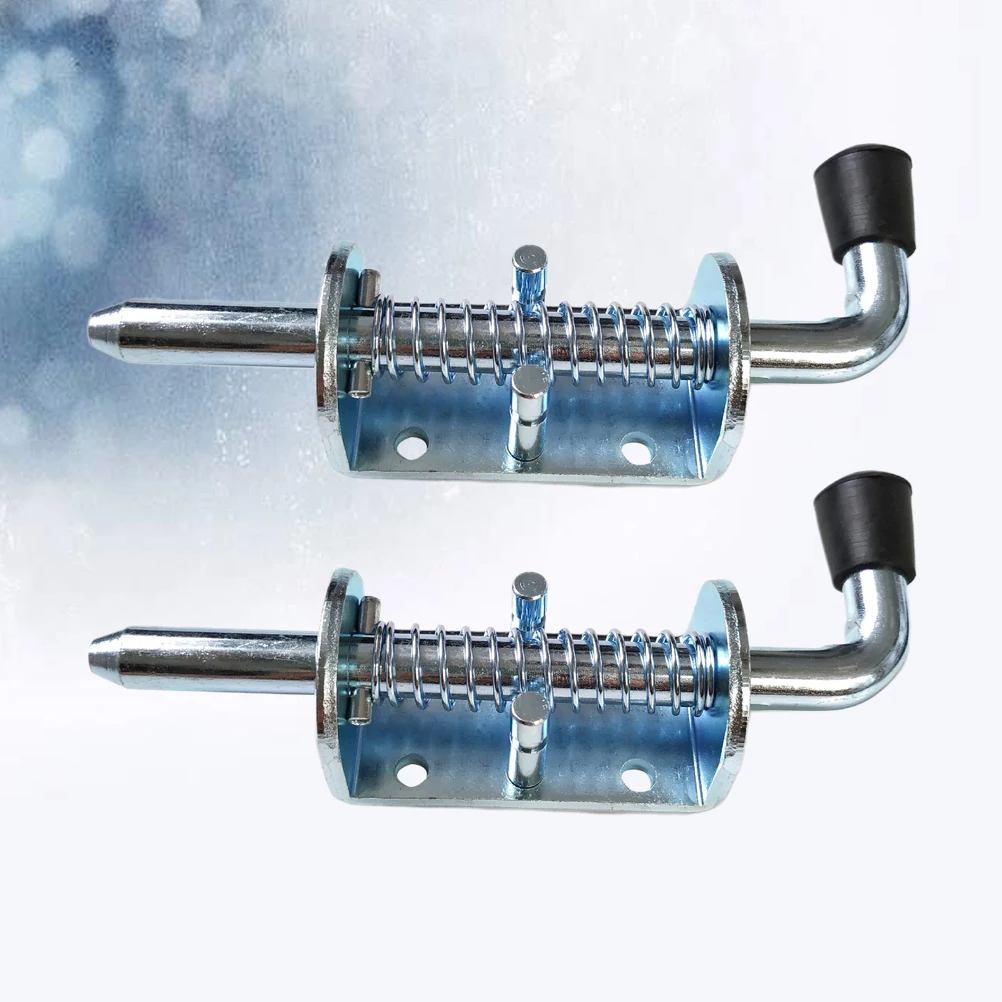 

2 Pcs Cabinet Door Latch Bolt Lock Right Angle Stainless Steel Window Sliding Iron Buckle