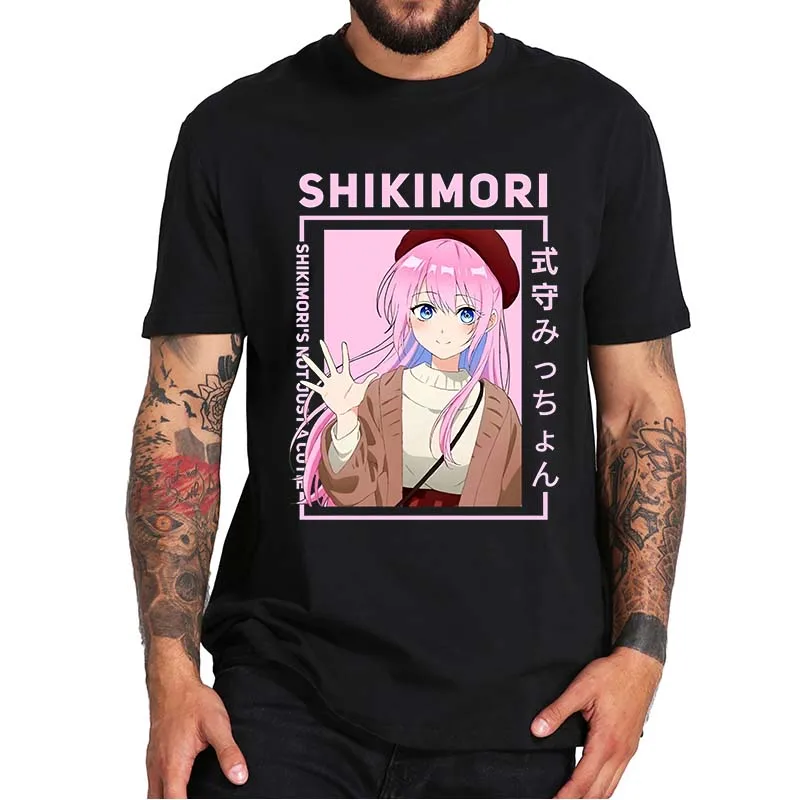 Anime Shikimori's Not Just a Cutie T Shirt Micchon Shikimori Japanese Manga Kawaii Harajuku Aesthetic Tshirt 100% Cotton