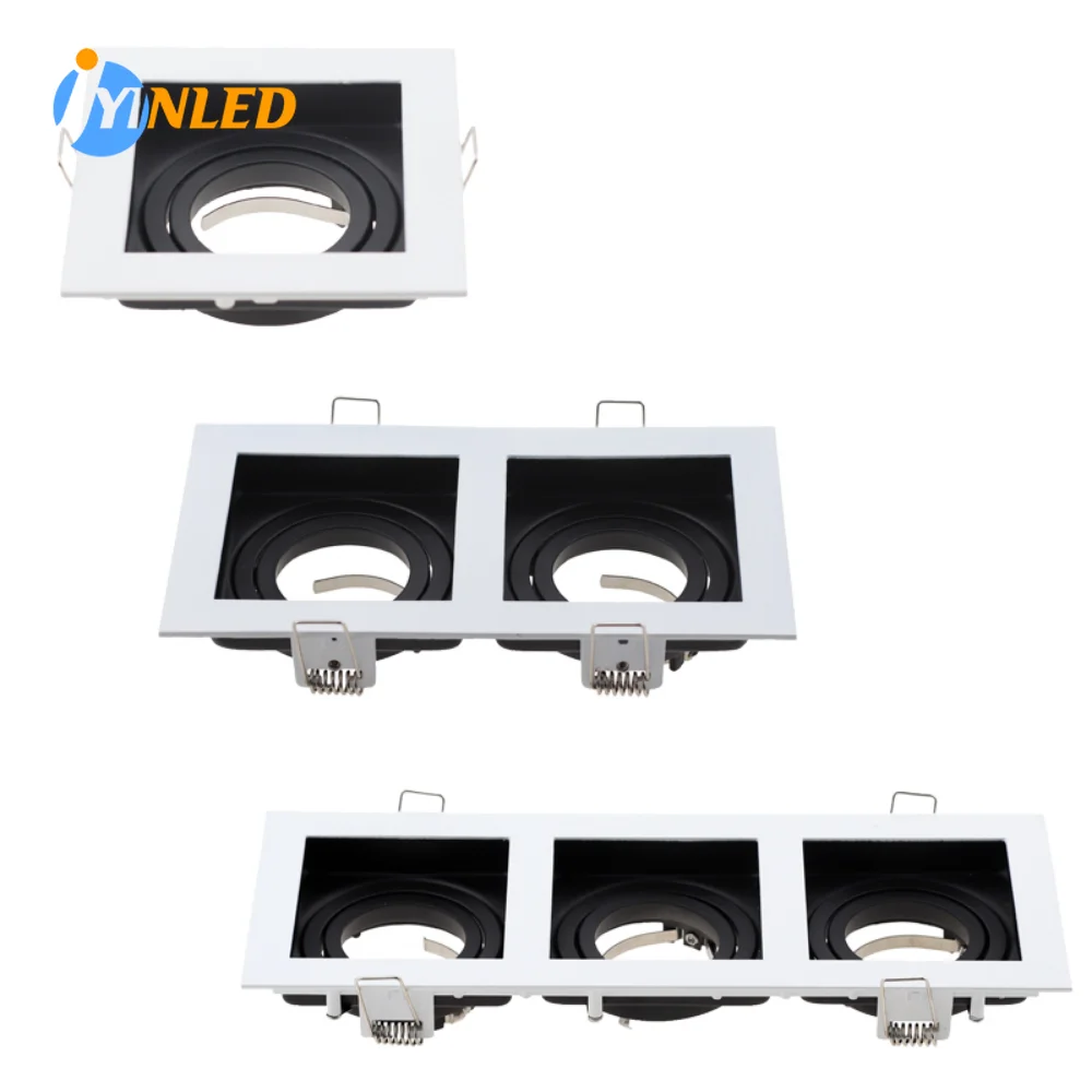 Replaceable Lamp Holder Seiko Aluminum Spot Light White Black Single and Double Head GU10 Tube Holder MR16 Ceiling Lamp Holder