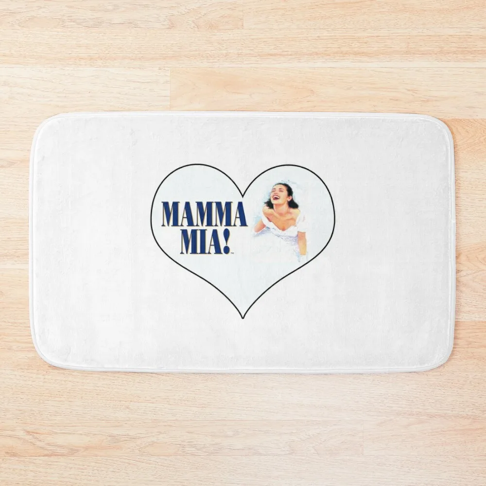 

Mamma Mia! LOVE Bath Mat Quick-Drying Bathroom Anti-Skid Shower Mat