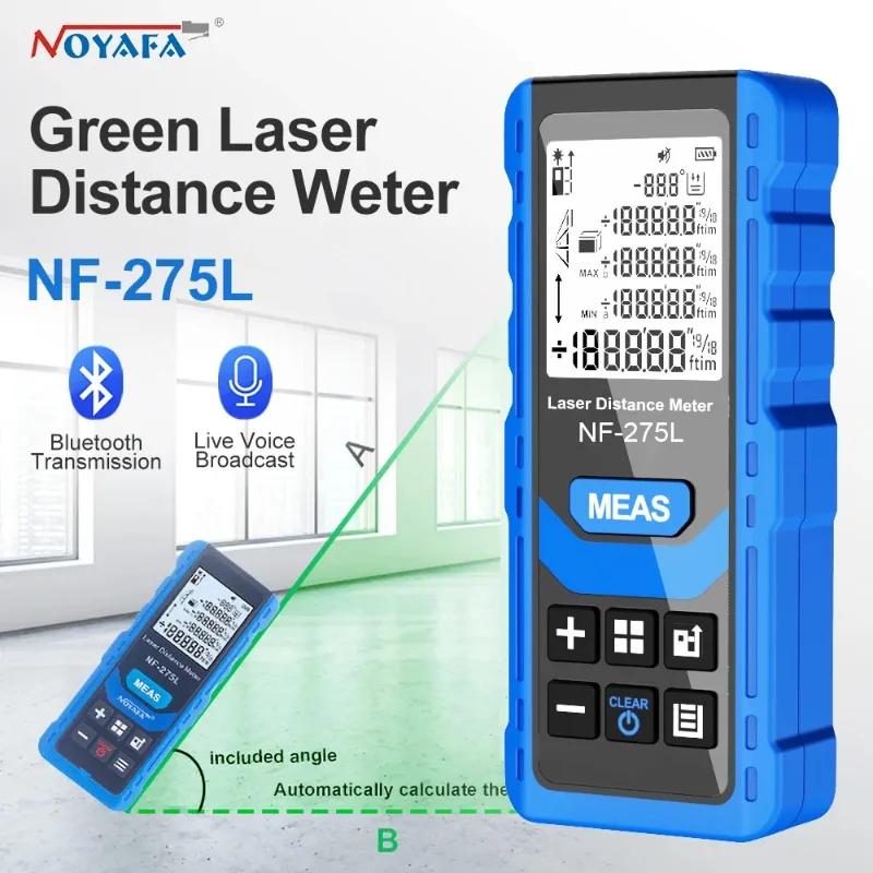 NOYAFA NF-275 60M 100M Laser Rangefinder LCD Display Rangefinder Green Professional Laser Rangefinder