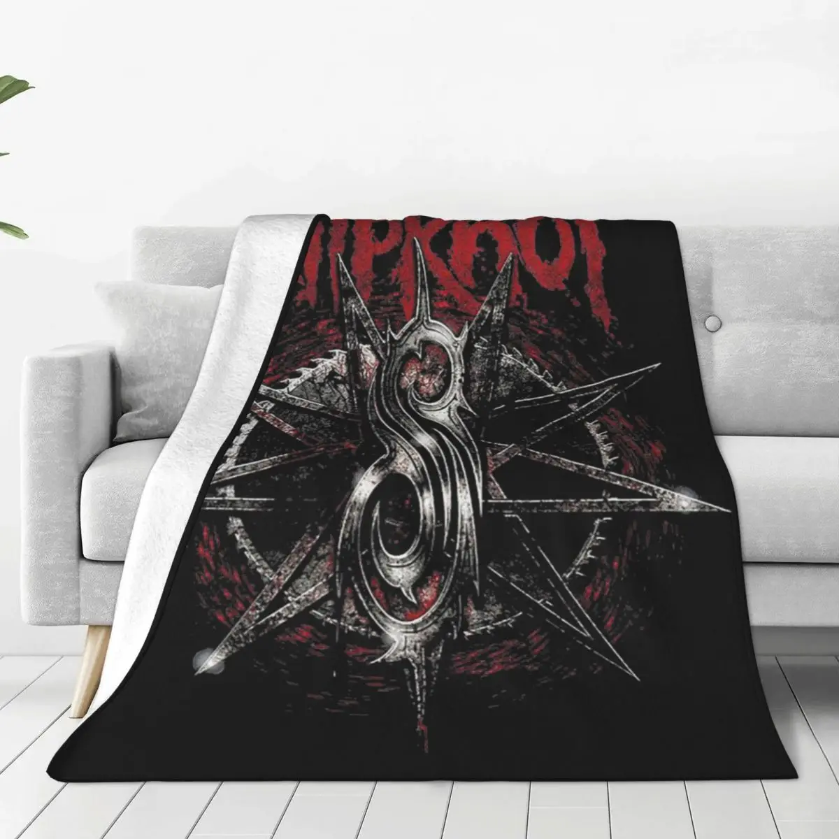 Slipknots Heavy Metal Band Blankets Flannel Print Rock Music Relax Ultra-Soft Throw Blanket for Bed Outdoor Bedspreads