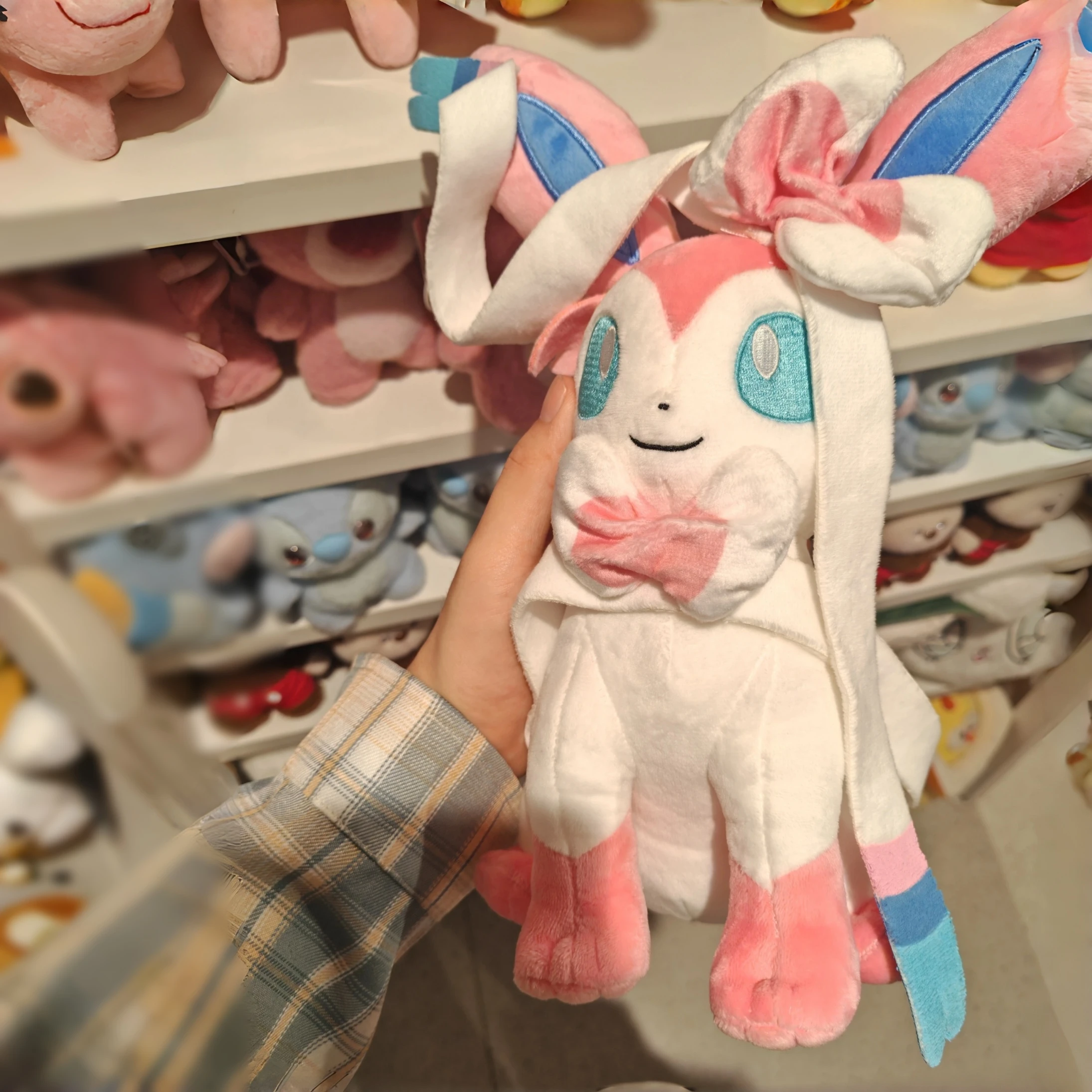 Pokemon Eevee Family Plush Toy Sylveon Leafeon Umbreon Espeon Glaceon Stuffed Dolls Kawaii Xmas Birthday Gift for Kids