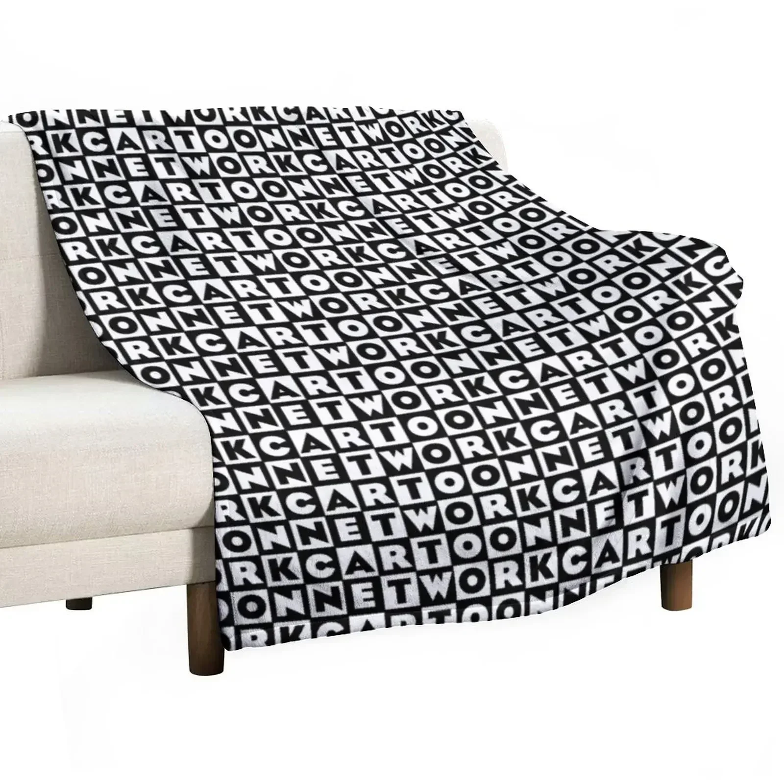 Original Cartoon Network Logo Throw Blanket Weighted Thins Bed covers Furrys christmas gifts Bed linens Blankets