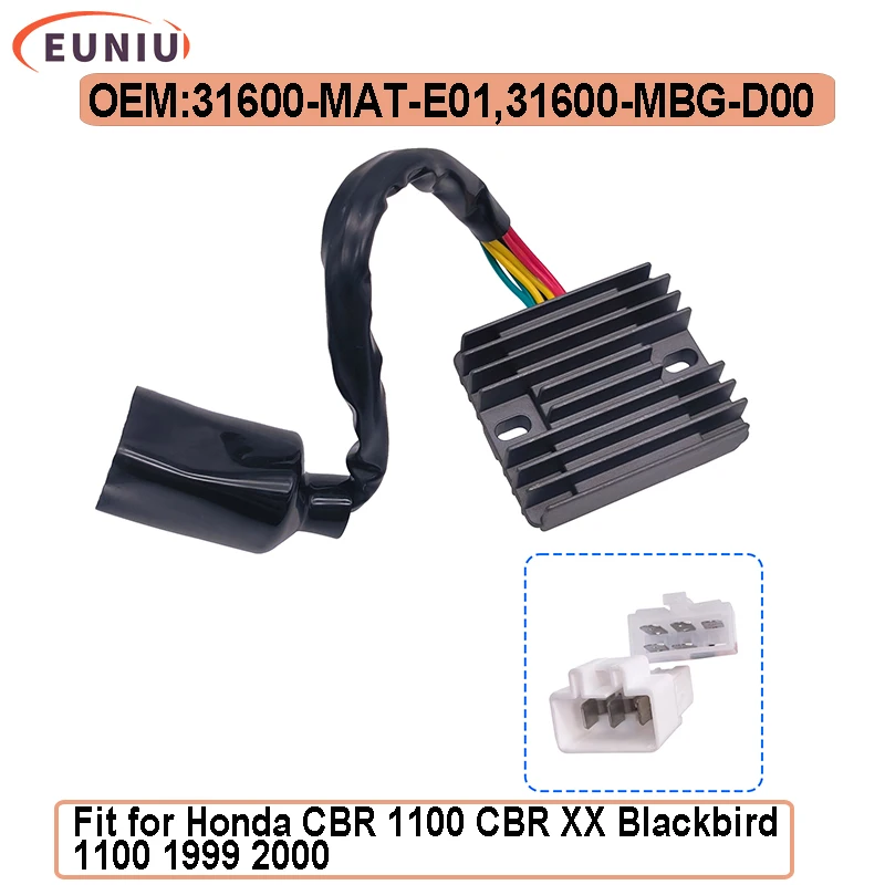 

Motor Voltage Regulator Rectifier For Honda CBR 1100 CBR XX Blackbird 1100 1999 2000 31600-MAT-E01 SH579C-12