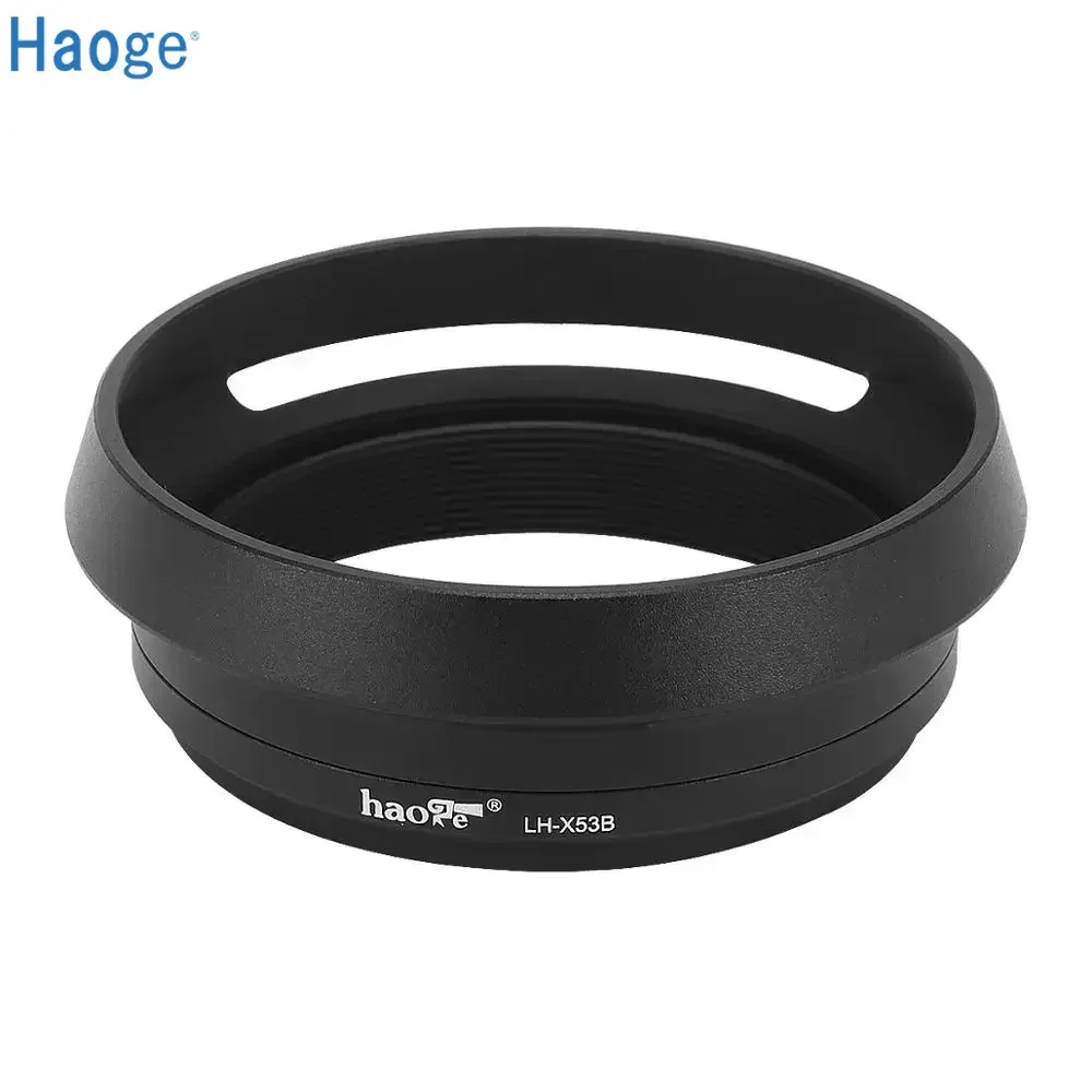 

Haoge LH-X53B 3in1 бленда объектива с переходным кольцом с крышкой набор для Fujifilm X70 X100 X100S X100T X100F X100V камера черный
