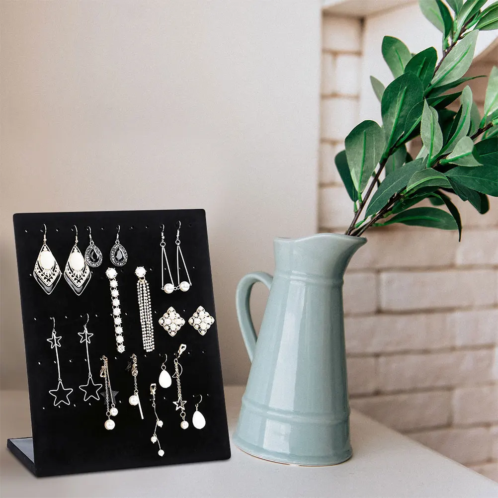 

2 Pcs Ear Studs Display Stand Jewelry Earrings Card Earing Holder Bracelet Holders Chain