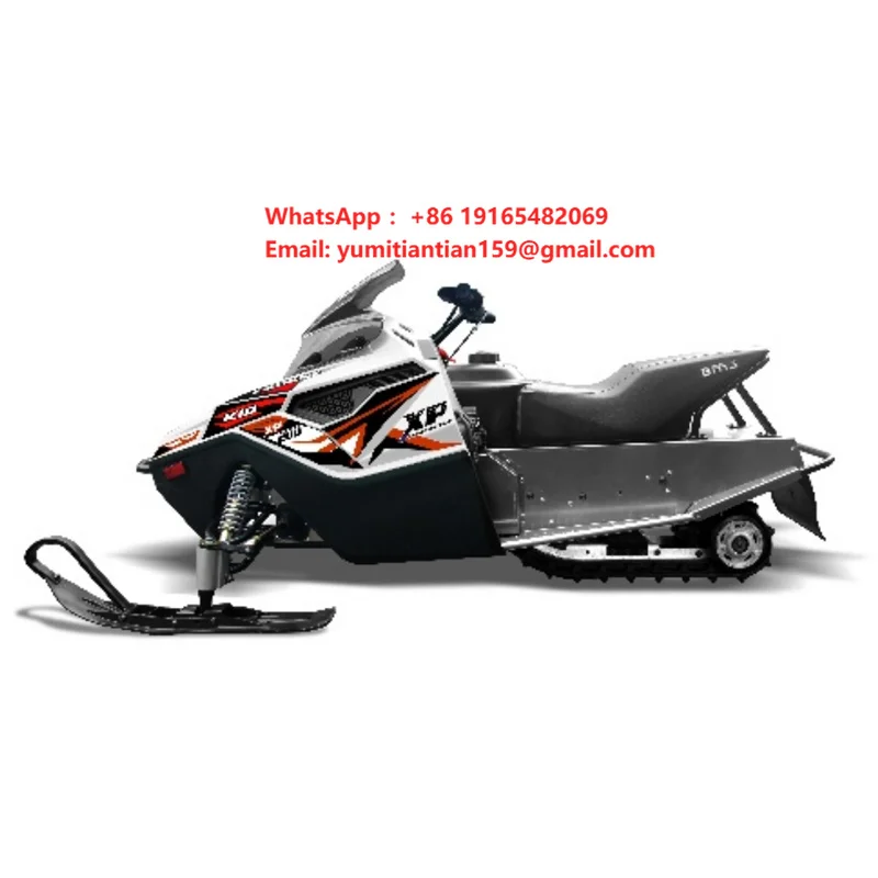 98 Cc Single-Cylinder 4-Stroke Snowmobile Forced Air Cooling & SOHC Engine Adult/Kid-Friendly Winter Off-Road Vehicle Made China