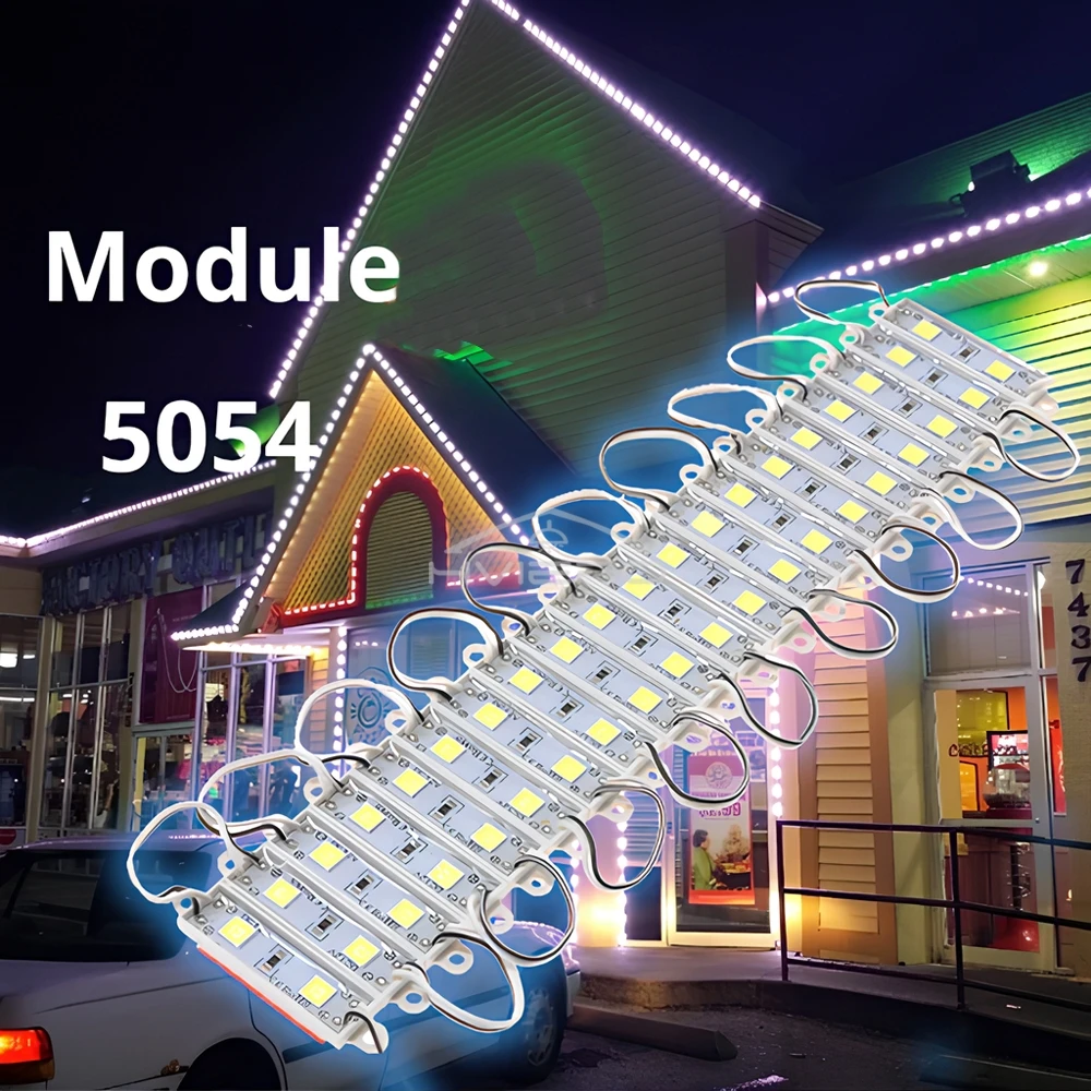 20Pcs Mini Led 5050 3528 Module DC 12V 5054 2LED Modules Waterproof Backlight TV LAMP Advertisement Lights Design Brighter Lamps