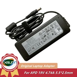 Original NB-90A19 DA-90J19 DA-90C19 19V 4.74A 90W APD AC Adapter for Western Digital WD PR4100 NAS PR-4100 NAS MY CLOUD EX4100