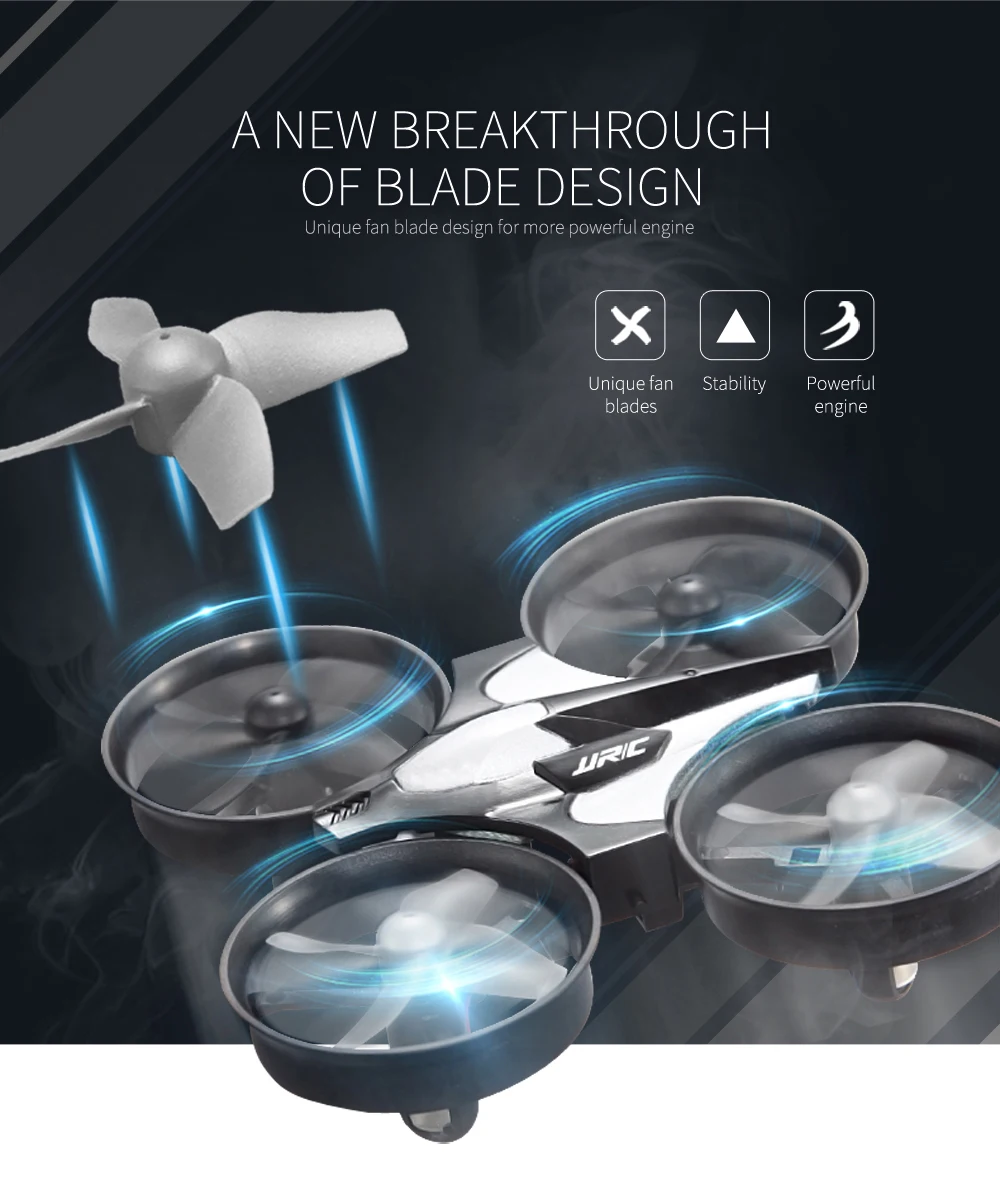 H36 Super Mini 2.4G Pocket RC Four Axis Unmanned Aerial Vehicle, One Click Return Flight, Toy Airplane, 360 ° Flipping