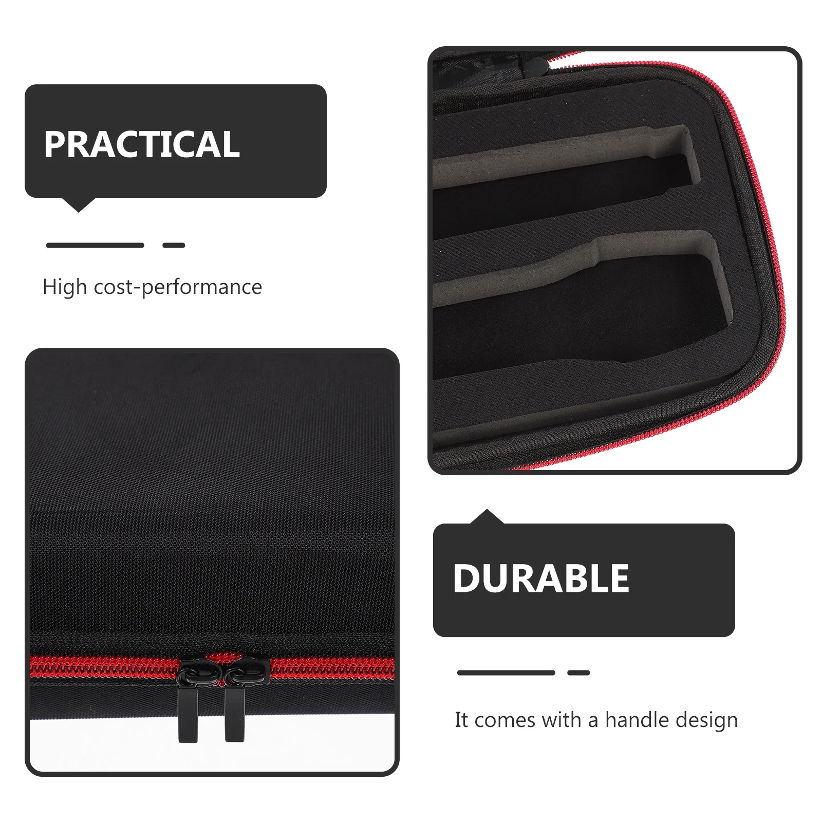 

Portable Mic Box Microphone Carrier Hard Microphone Pouch Durable Protection for Outdoor Use Mic Storage Pouch