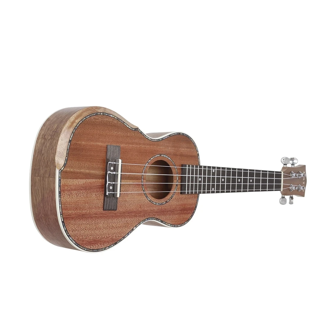 23 بوصة القيثارة هاواي الغيتار الماهوجني الجسم الغيتار القيثارة 4 سلاسل القيثارة مع موالف حزام كابو سلاسل أجزاء