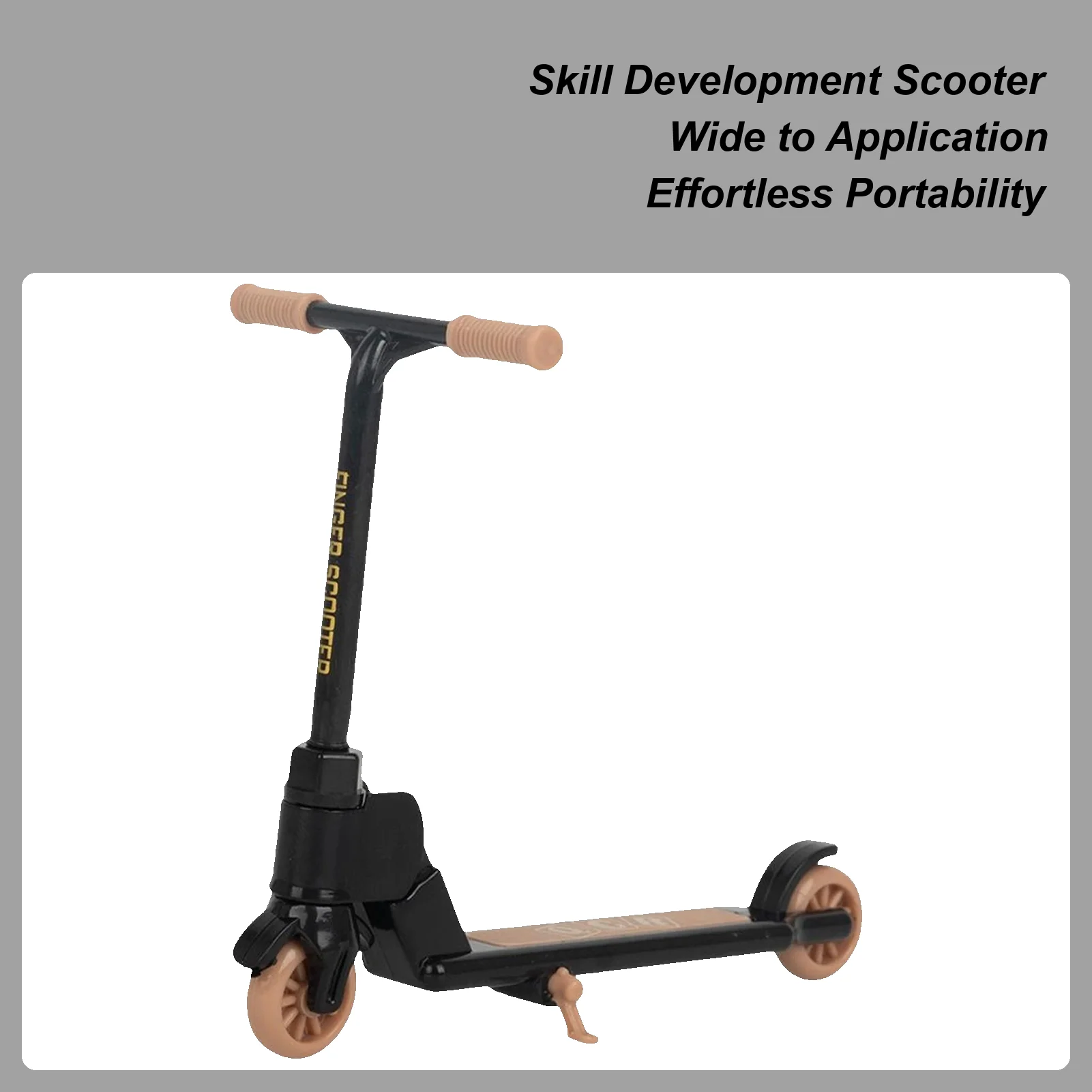 

Toy Scooter Two Wheel Foldable Non-Slip Gadget Fingertip Scooter For Kids Party Home School Travel Fidget Entertainment