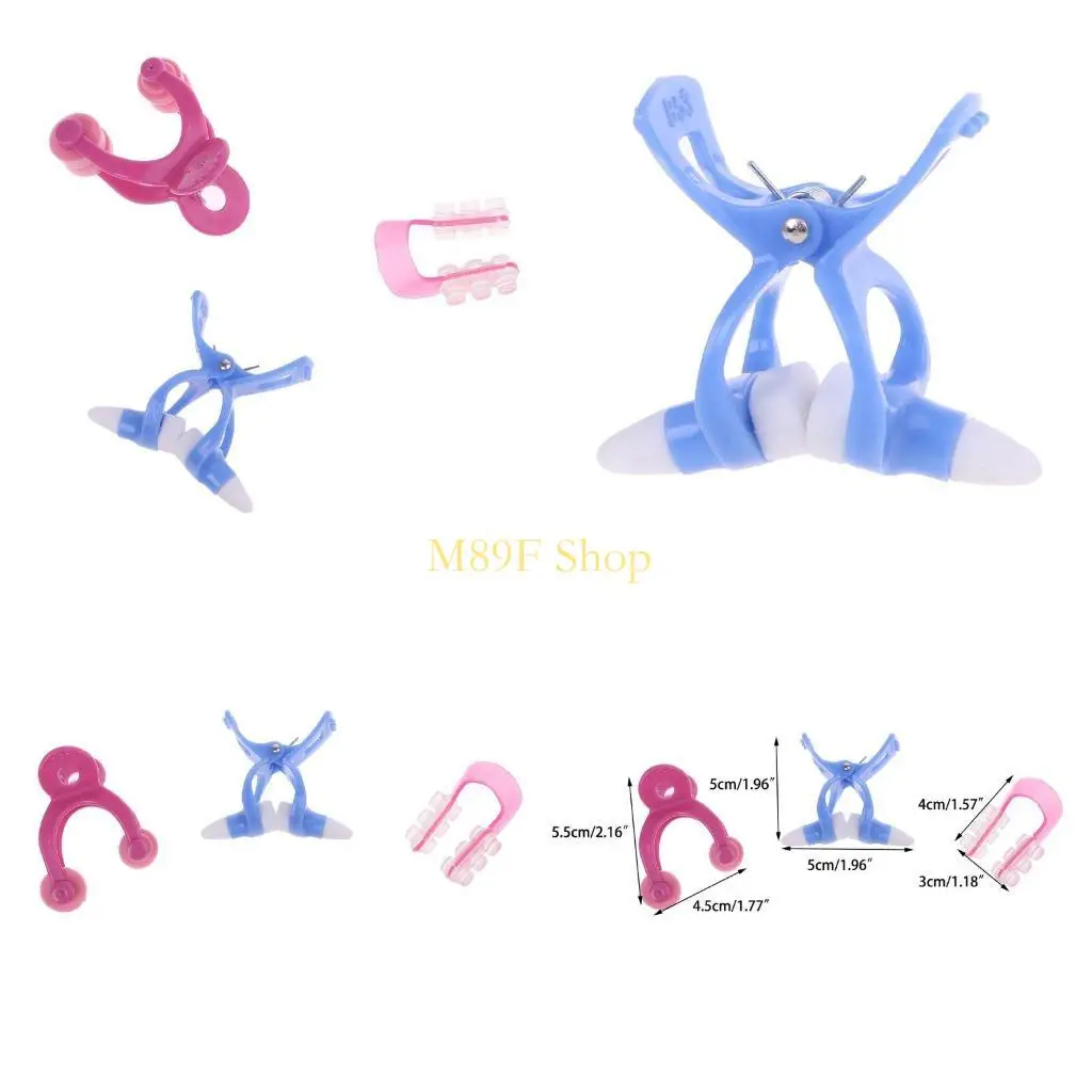 M89F 3pcs/مجموعة مدلك أنف لفة أنحف لأداة تصحيح جسر تقويم الجسر