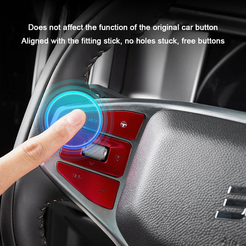 For Jetour Traveler T2 2023-2025 Car Interior Button Stickers On Double Flash, Steering Wheel Electronic Handbrake Door Lock