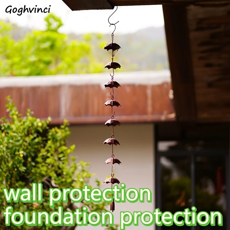 

Дождевые цепи с эффектом рустик-патины: декоративные, красивые, для улицы, элегантные, для отвода воды, простая установка, долговечные, ветряные колокольчики.