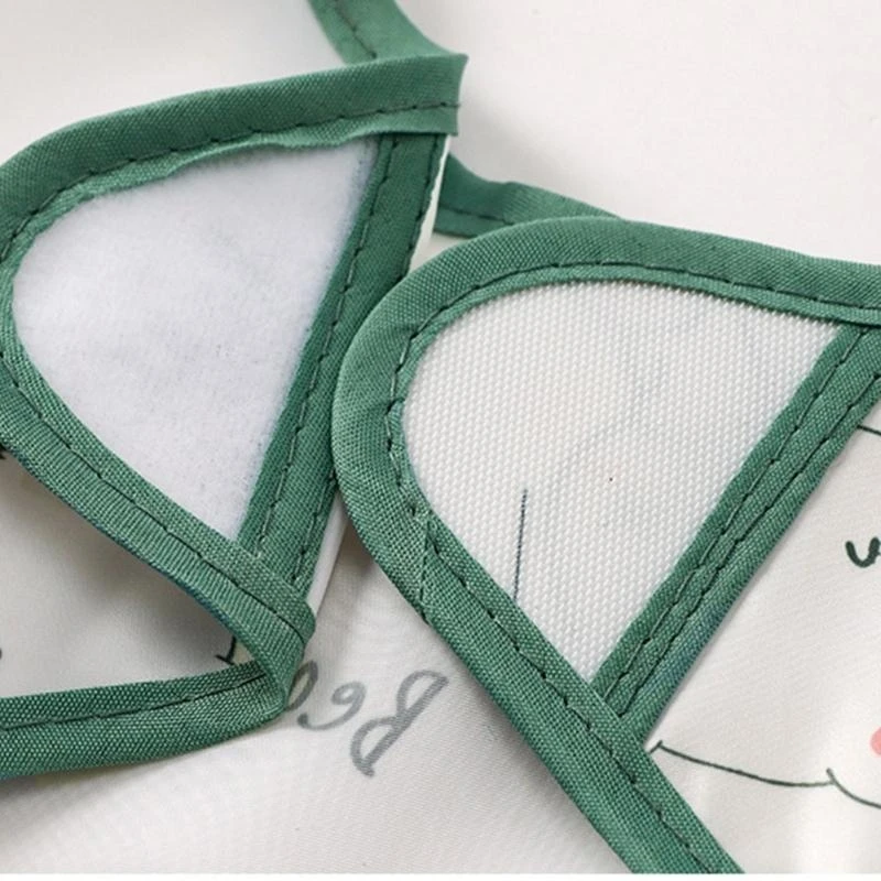 

Водопродажа детское нагрудник с большим карманом, с длинным рукавом/рукавочным питанием, кормление Coverall Roun Necking Bib