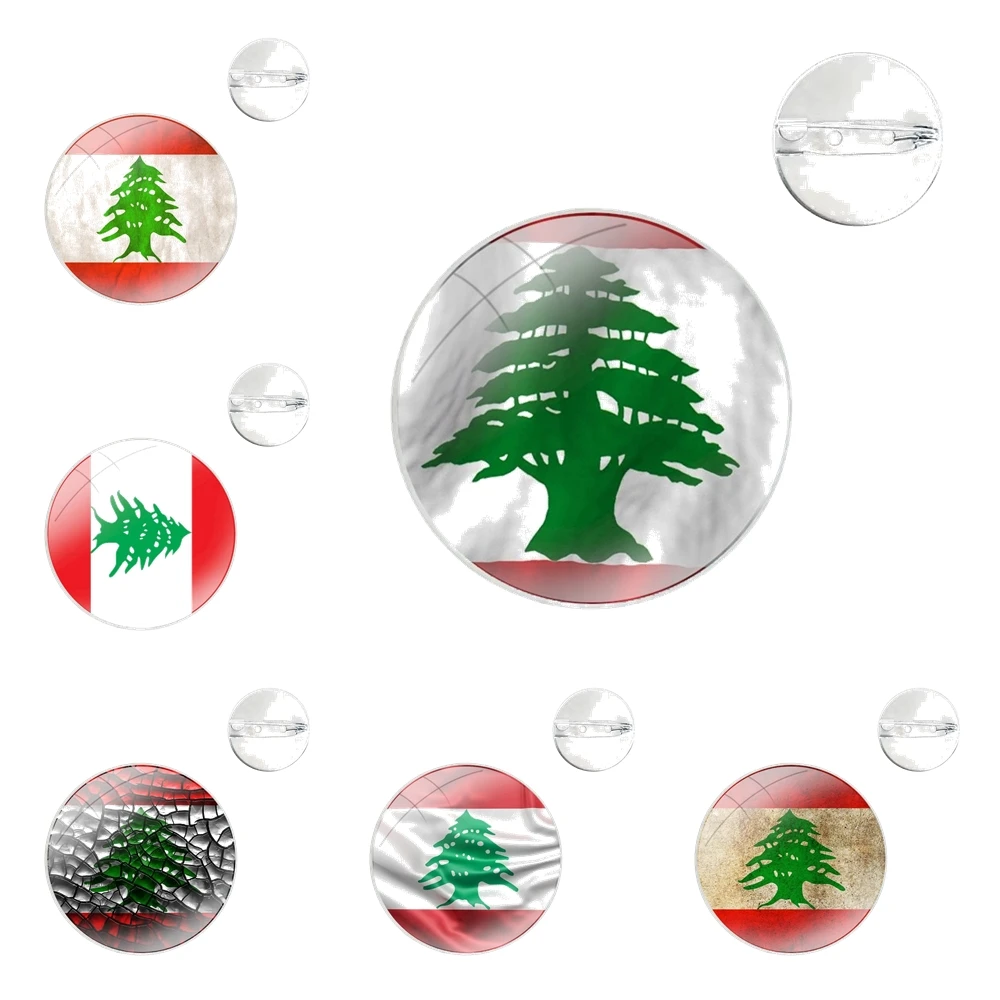 Pin Icons Brooch Jewelry Accessories Lebanon Flag