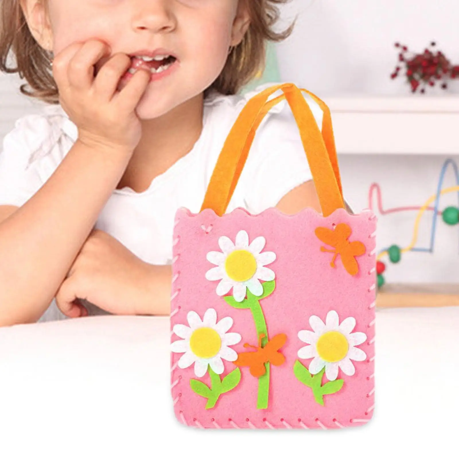 

Kids Sewing Crafts Lovely DIY Sewing Handbag for Classroom Preschool Nursery