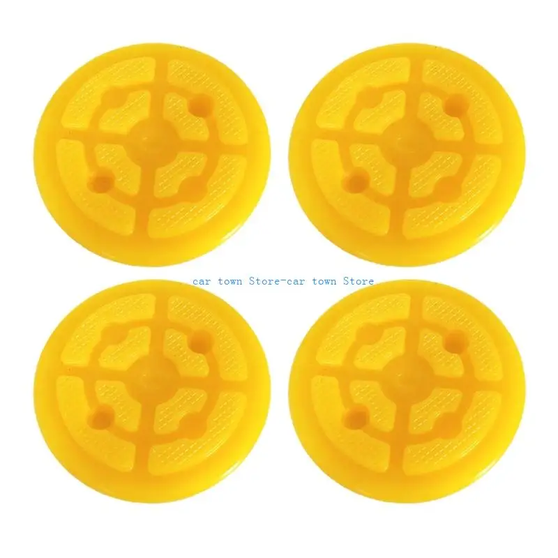 

RXJE Rubber Lifting Platform Pads Protective Mats Support Pads 4pcs Round Auto Lift Platform Pads for Double Column Lifts