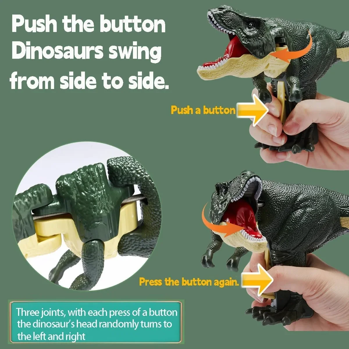 Creative Hand-operated Dinosaur Toy – Telescopic Spring Dino Fidget for Kids!